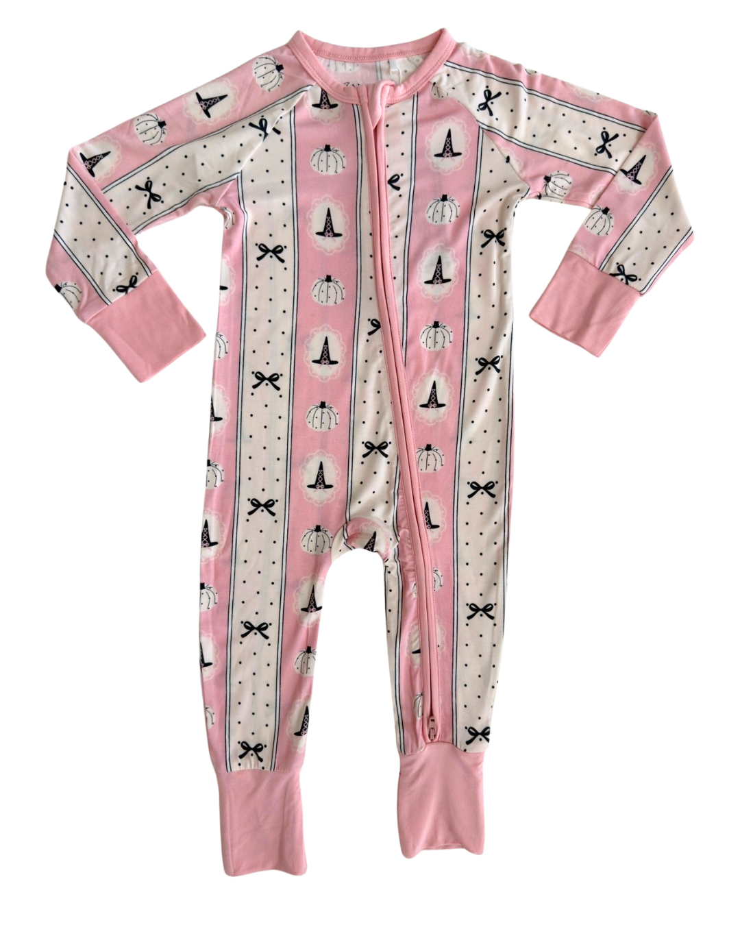 Pretty Little Pumpkin Zipper Romper