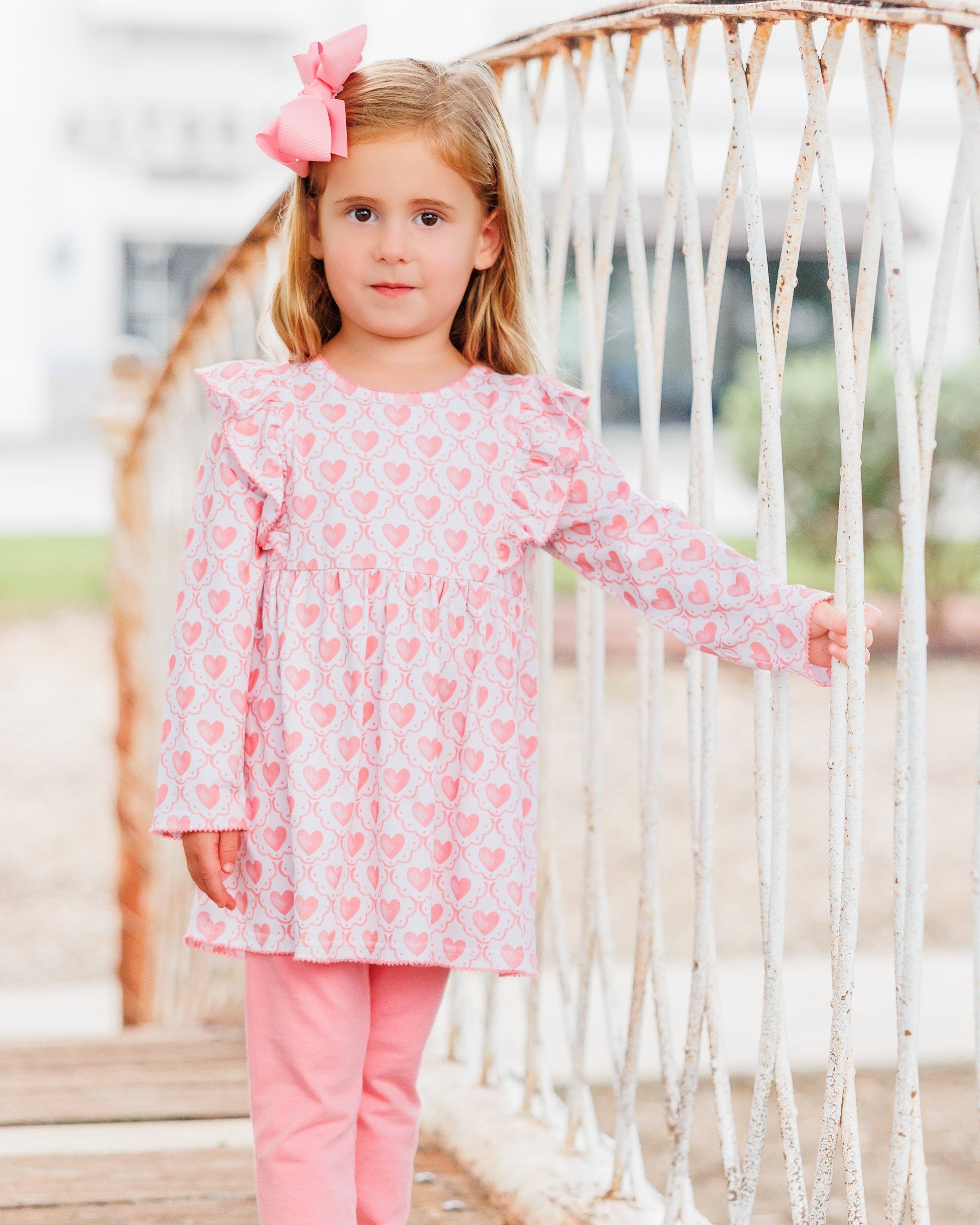 Watercolor Heart Pants Set