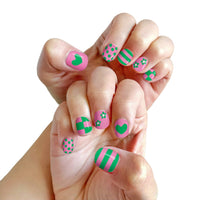 Giggly GREEN Piggy Paint Pen Non-Toxic Kids Nail Polish