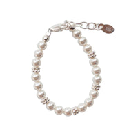 Sterling Silver Pearl Baby Bracelet - Victoria