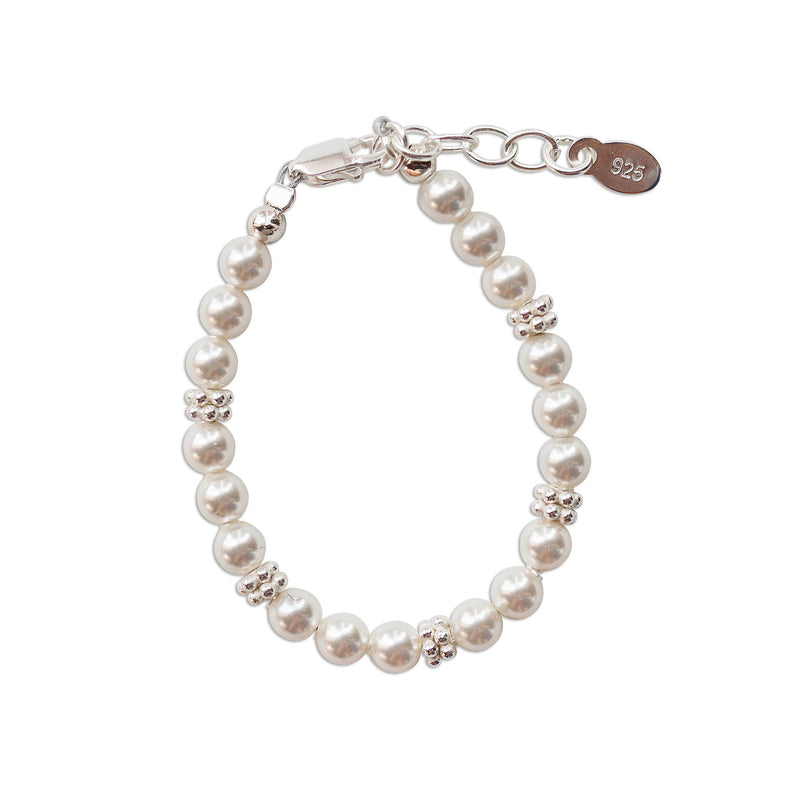 Sterling Silver Pearl Baby Bracelet - Victoria