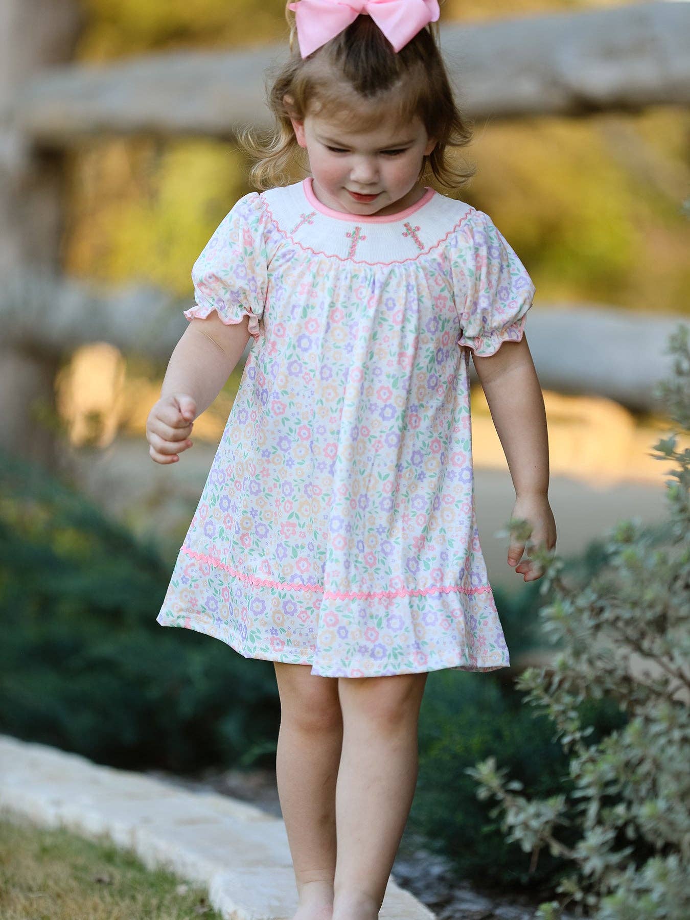 Cross Smocked Dress