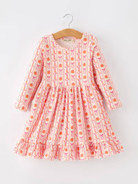 Pumpkin Bow Pocket Dress