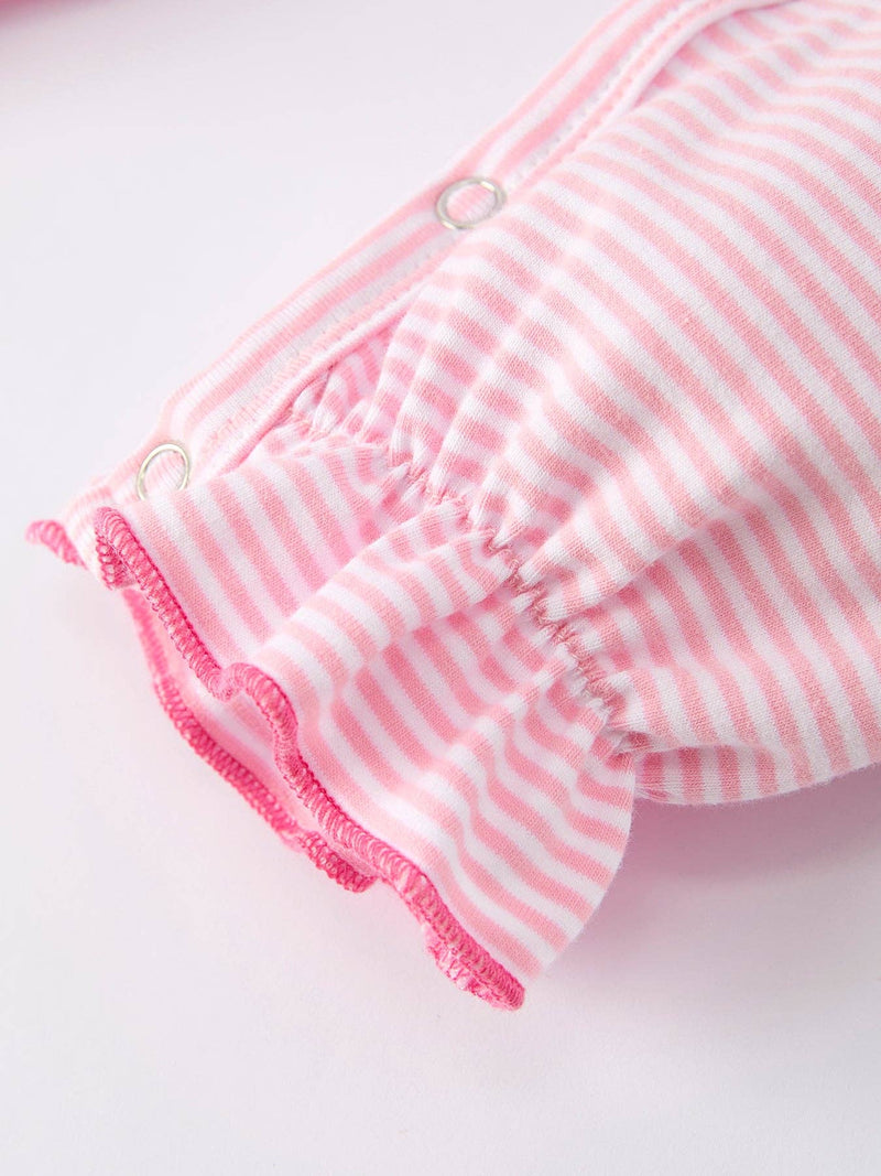 Santa Applique Ruffle Romper