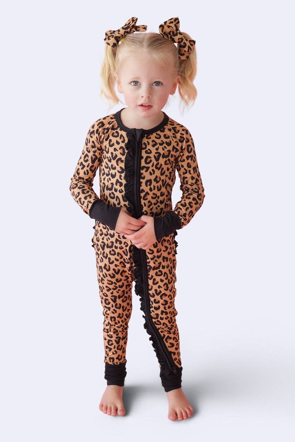 LEOPARD DREAM RUFFLE SLEEPER