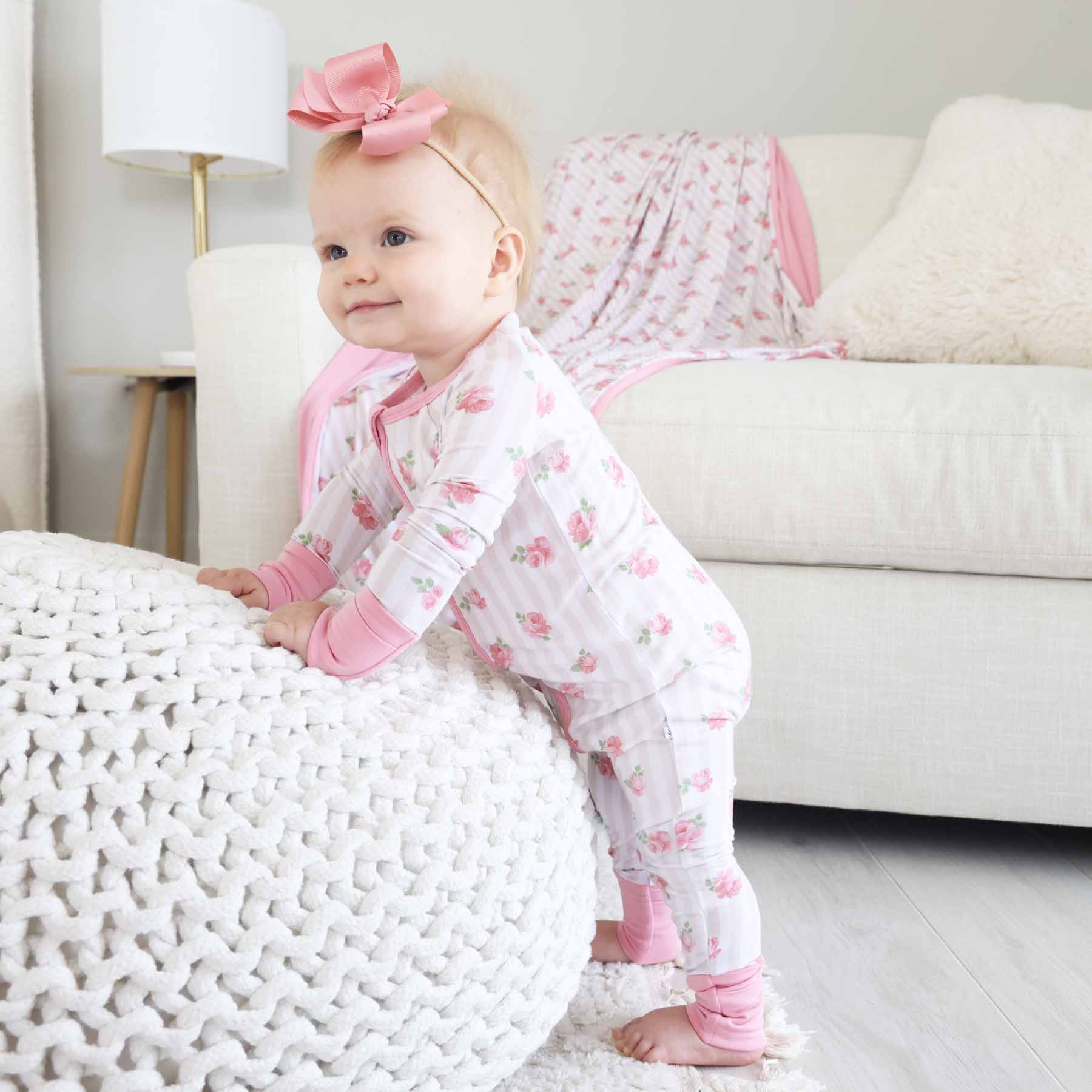 Rosy & Cozy Convertible Zip Romper