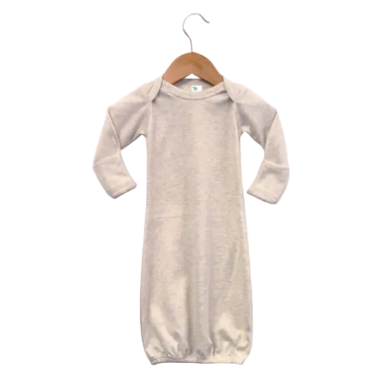 Baby Gown with Fold Over Mittens