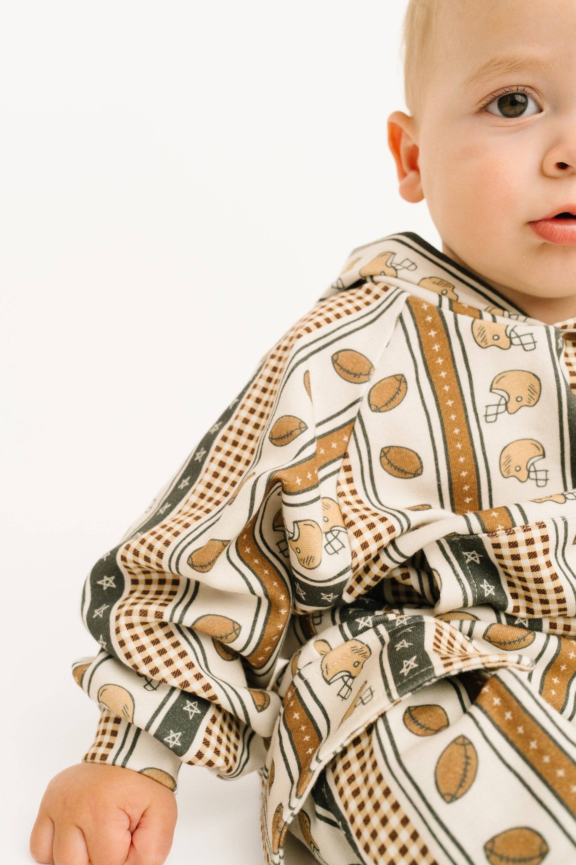 Touchdown Stripe Cargo Hoodie Set