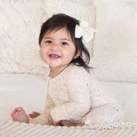 Lovely Leopard Bamboo Waffle Convertible Zip Romper