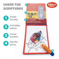 Old Testament #1 Aqua Brush Activity Book, Reusable Travel Activity
