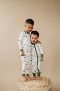 Tiny Tractors Bamboo Zippy Romper