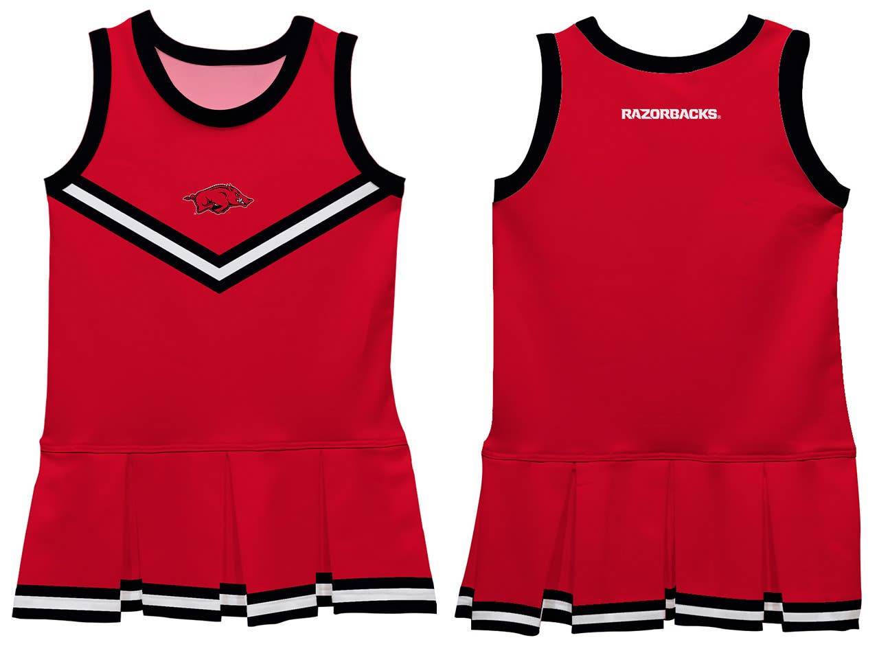 Arkansas Razorbacks Red Sleeveless Cheerleader Dress