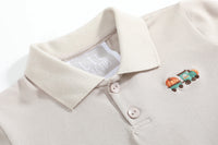 Sand Beige Tractor Polo Shirt