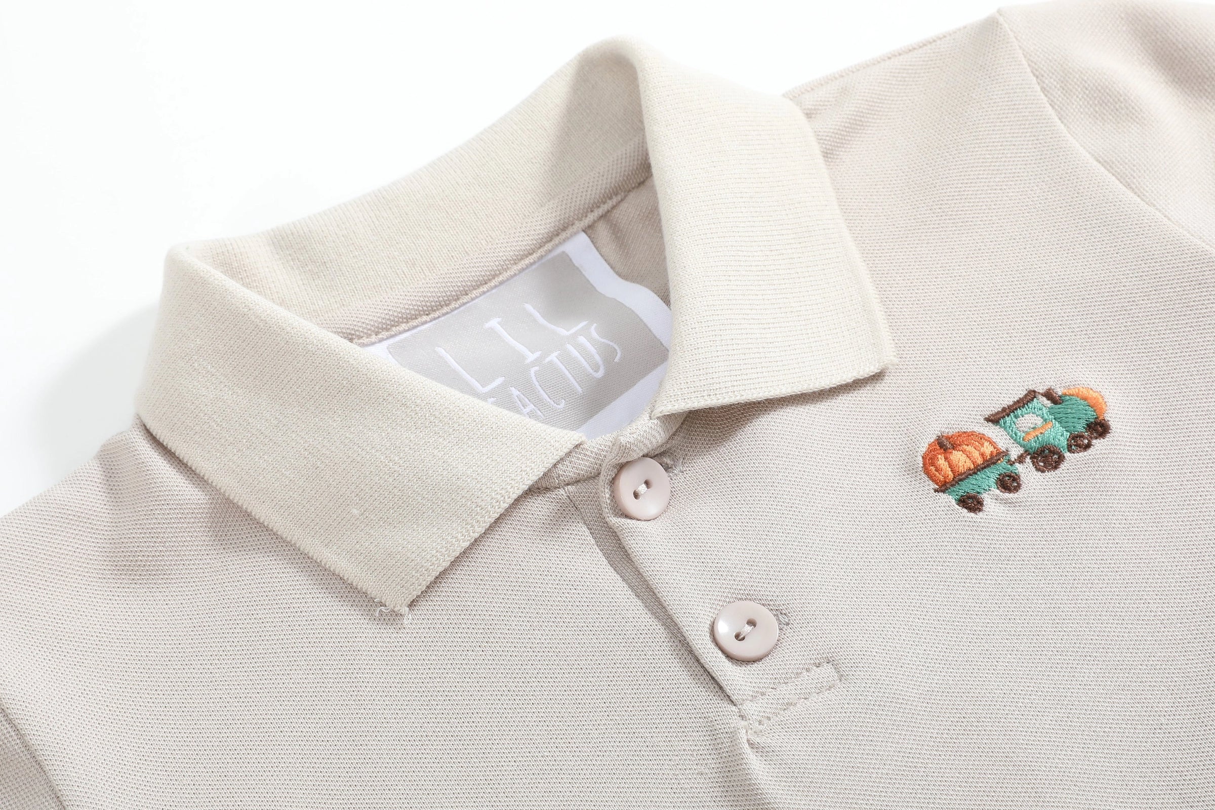 Sand Beige Tractor Polo Shirt