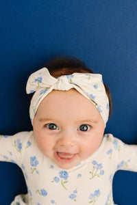 Blue Blooms Bodysuit Bamboo Dress