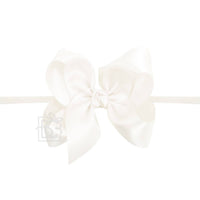 Satin Bow with Pantyhose Headband