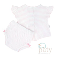 Paty Knit 2 Piece Diaper Set (Pinstripe)