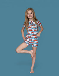 FIRETRUCK FRENZY DREAM SHORT SET