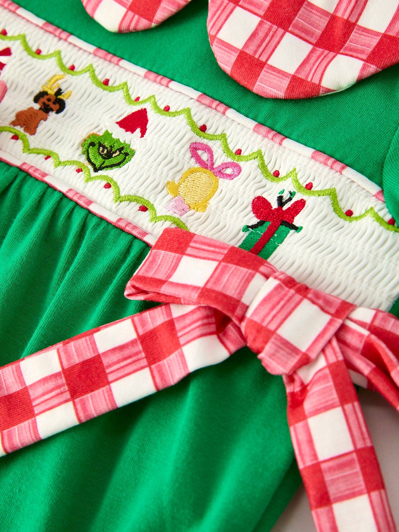 Christmas "Mean One" Embroidered Bubble