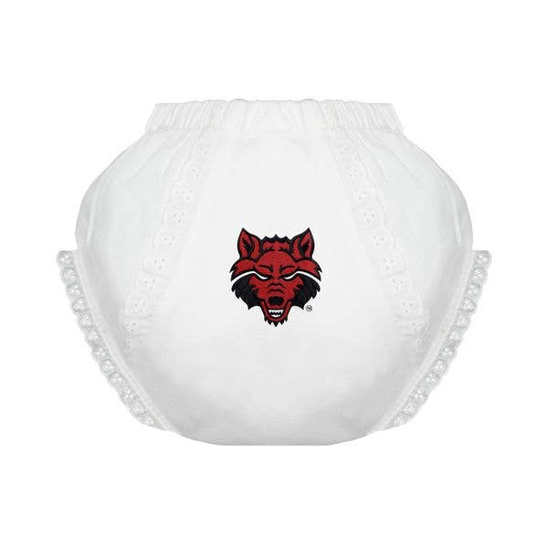 Arkansas State Red Wolves Infant Girls Eyelet Bloomers