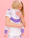 Wisteria Purple Butterfly Garden Toile Zipper Sleeper