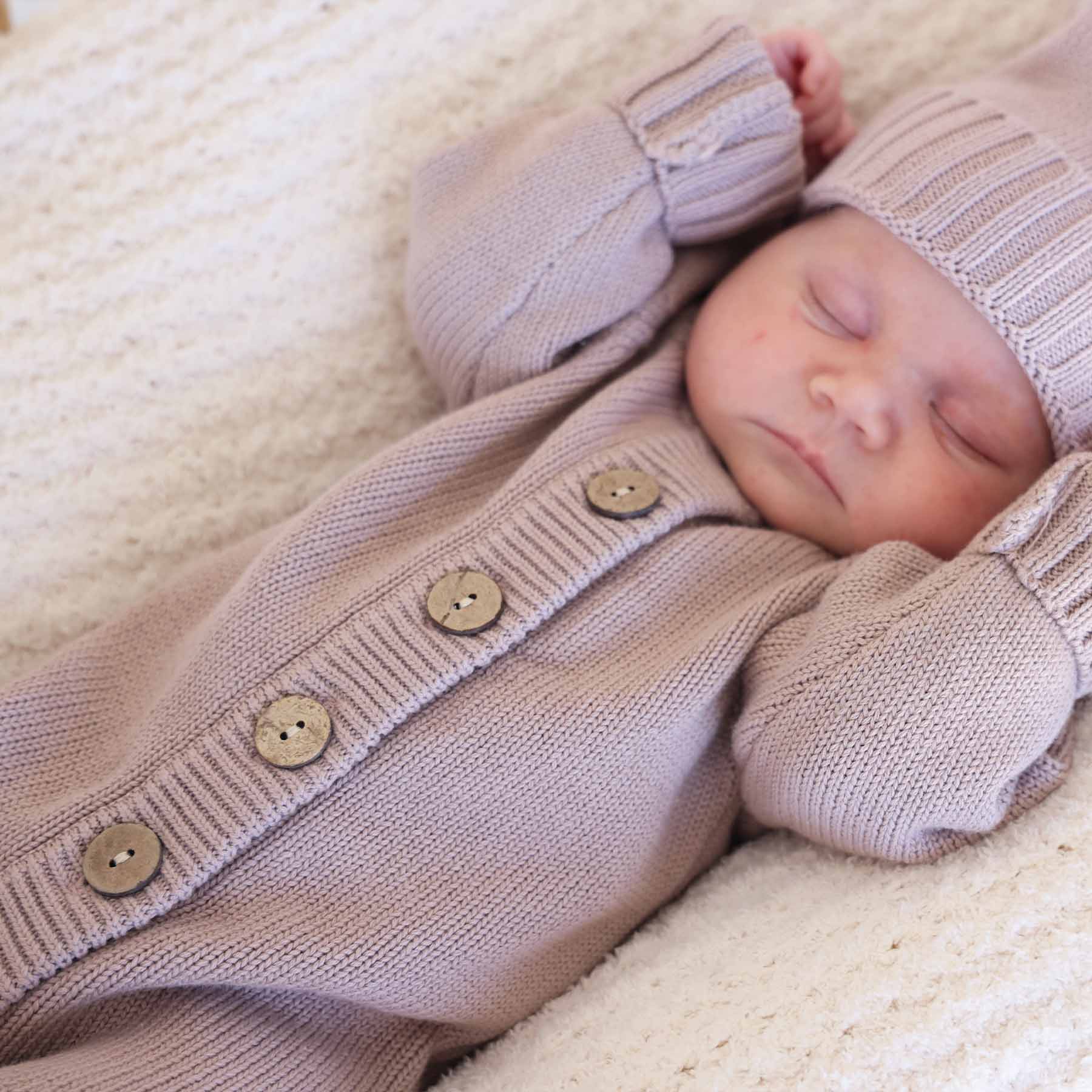 Knit Sweater Button Romper | Iris