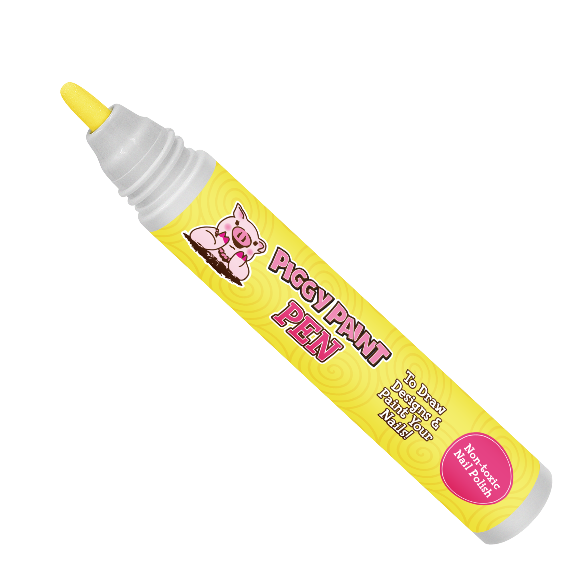 Yippee Yellow Piggy Paint Pen - Kids Non-toxic Nail Polish