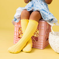 Sunshine Frill Knee High Socks