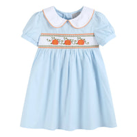 Pumpkin Vine Smocked Dress