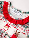 Christmas Plaid Smocked Bloomer Set