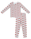 Retro Candy Cane Bamboo Two Piece Set