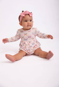 Butterfly Bliss - LS Bodysuit Dress
