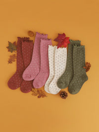 Dottie Knee Socks - Old Rose