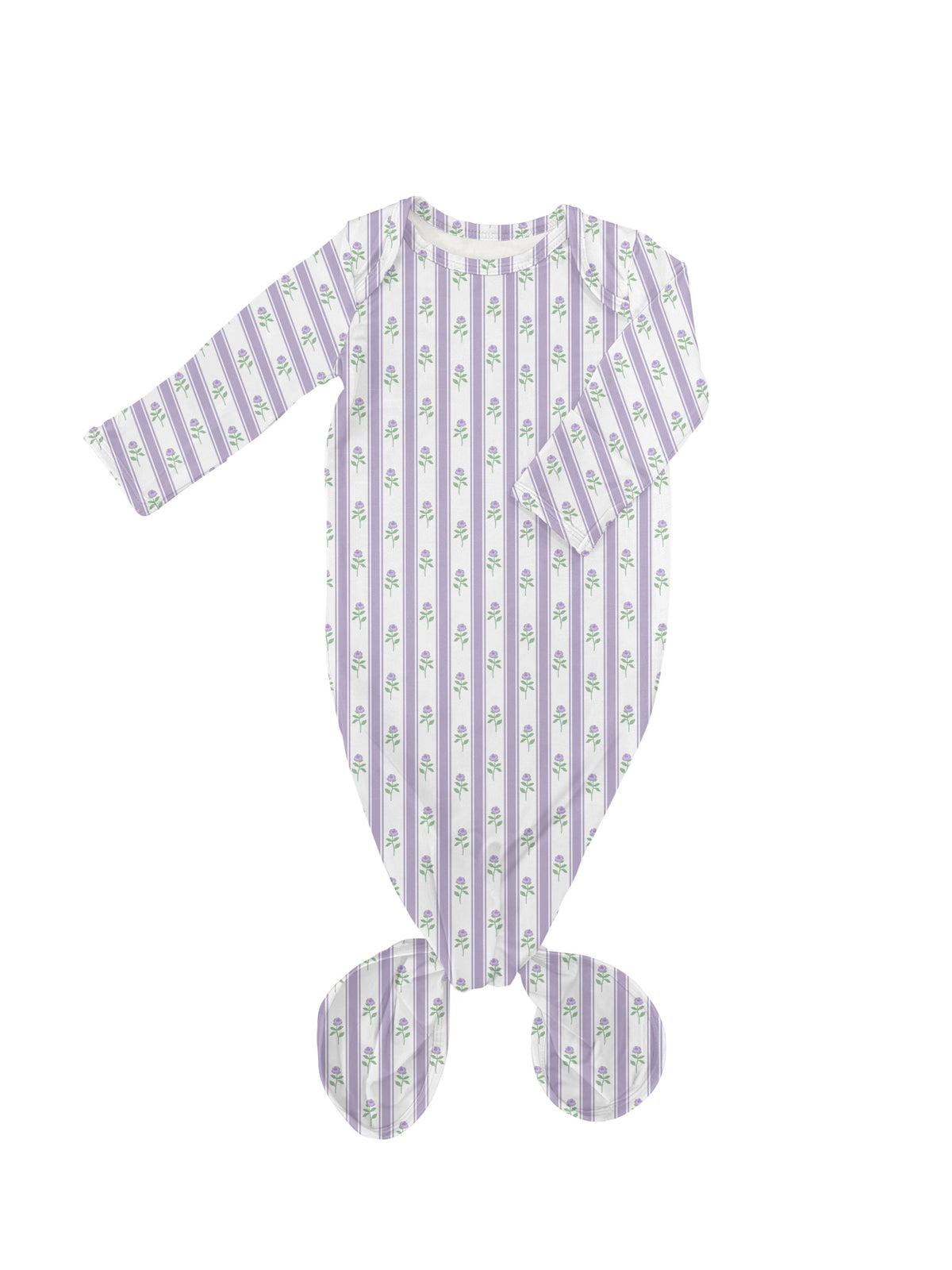 Lilac Ribbons Knotted Gown