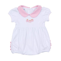 Precious Pumpkins Collared Ruffle Bubble - Pink