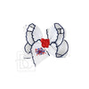 Embroidered Patriotic Crochet Edge Bow
