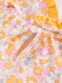 Bow Pumpkin Floral Dress