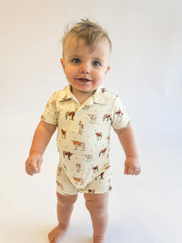 Longhorns Polo Romper