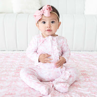 Fancy Frills Ruffle Zipper Footie