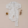 Bamboo Zip Romper | Gingham & Goose