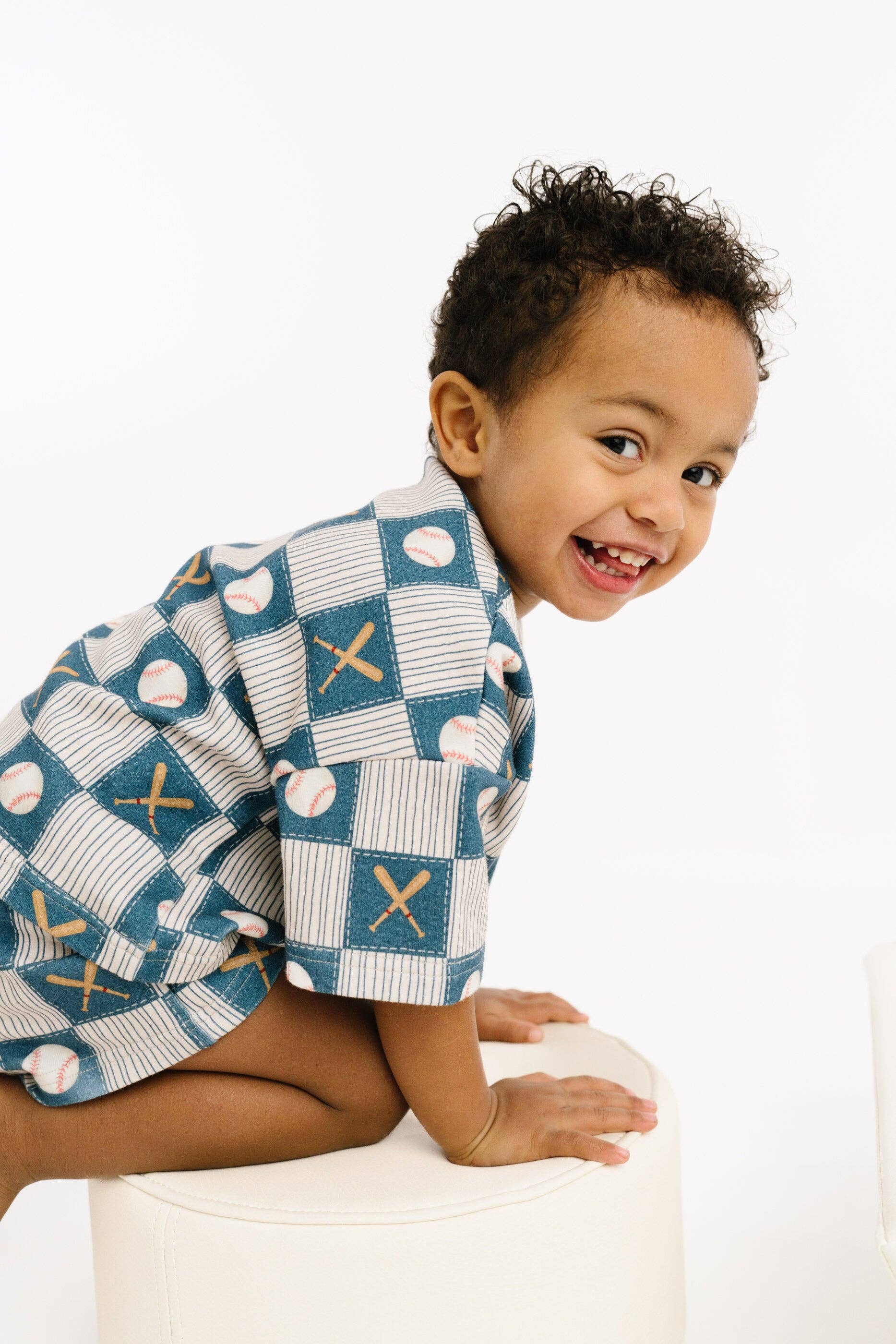 Baseball Patchwork Slouchy Set