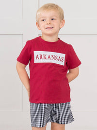 Arkansas Smocked Gingham Outfit