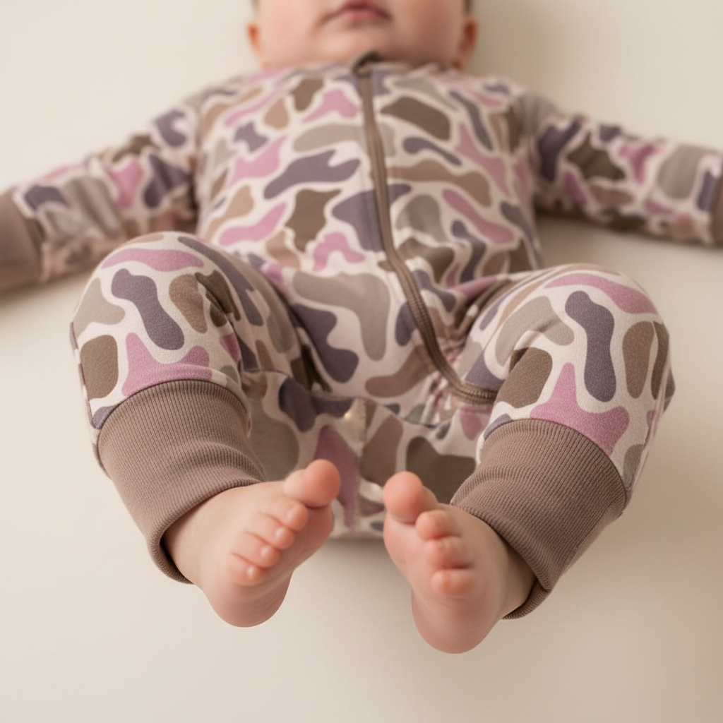 Girl Pink Camo Zippie