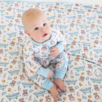 Bathtime Besties Convertible Zip Romper | Blue