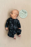 Onyx Tie-Dye Bamboo Footie Sleeper
