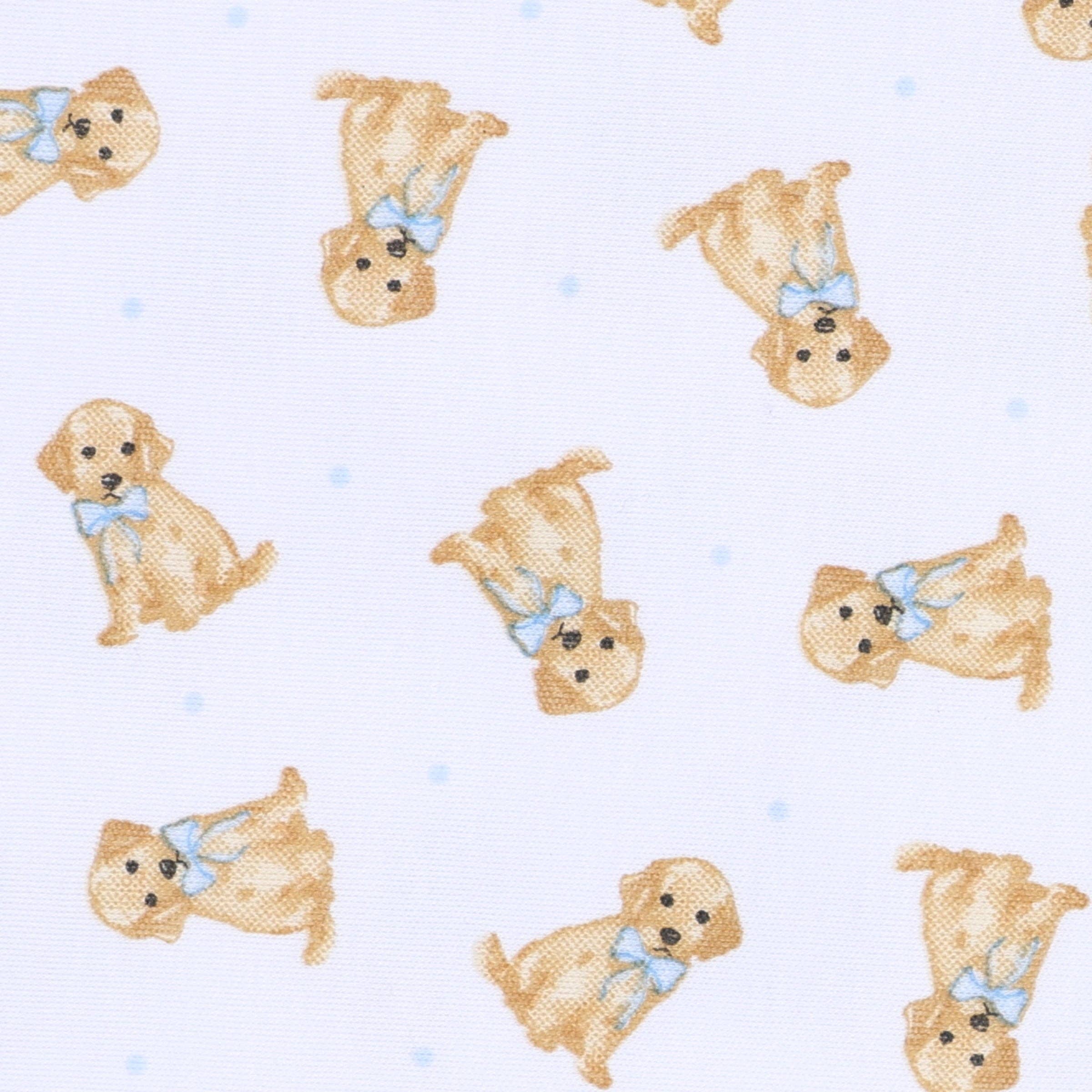 Sweet Golden Print Bubble - Light Blue