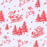 Holiday Toile Hat - Red
