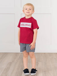 Arkansas Smocked Gingham Outfit