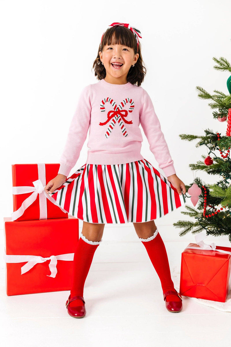 Santa Baby Lace Top Knee High Socks