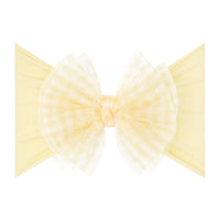 Baby Bling® Tulle FAB® soft nylon headband with tulle bow